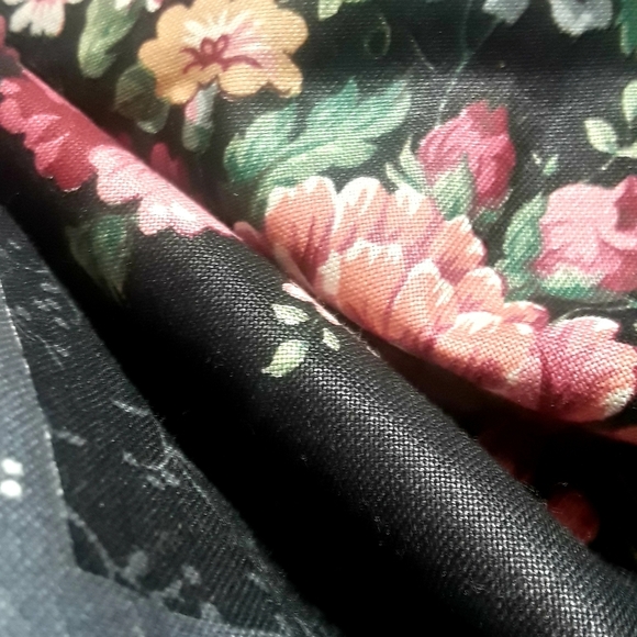 VIP Vtg Cranston Screen Print Works Company Floral 4 Squares Fabric 44.5x33.5 - Picture 8 of 8